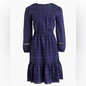 J. Crew Eyelet Flutter-hem Dress Sz.4 BNWT